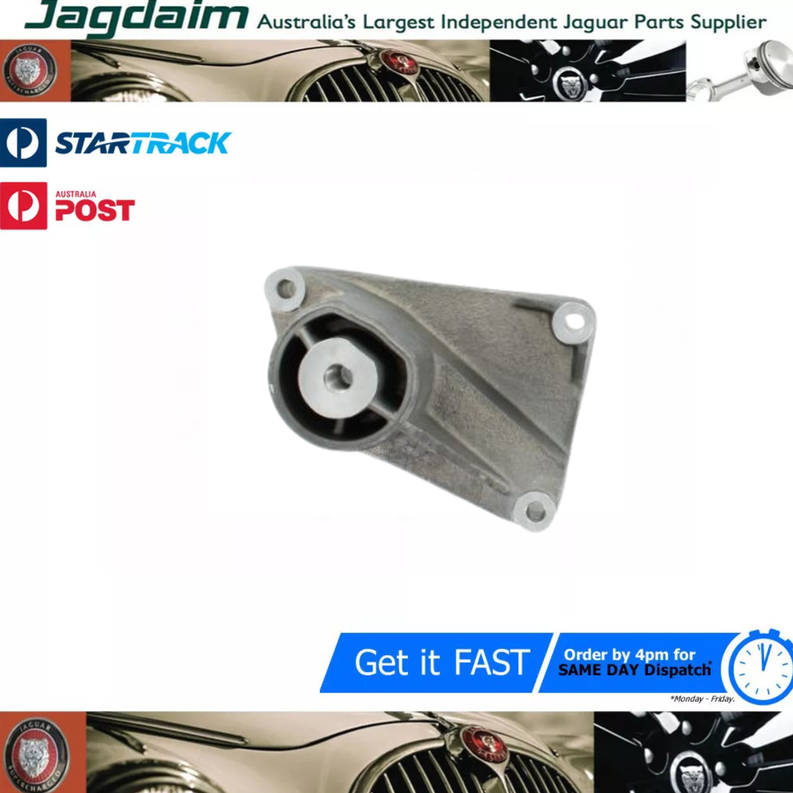 57-670.png New Jaguar Idler Mounting Bracket XF X350 XK 4.2 S/C C2C37056 - Image 1