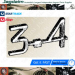 New Jaguar Mark 2 3.4 "3.4" Chrome Script Badge BD27196