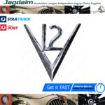 New Jaguar Series 3 E-Type "V12" Chrome Script Badge BD37600