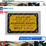 New Jaguar Daimler MK2 S-Type 420 250 V8 Negative Earth Badge CP380 C23898 - Image 2