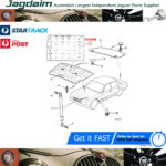 New Jaguar XJ6 XJ12 Hazard Warning Label Bonnet Liner CCC3588