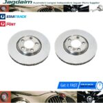 New Jaguar S-Type Front Disc Brake Rotors Set Pair X2 JLM20801 XR858130