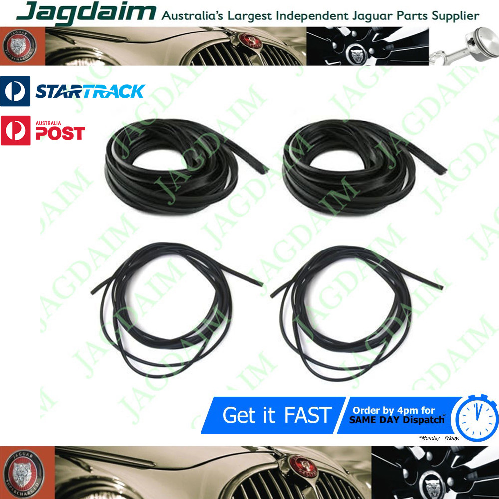 57-7984.jpg New Jaguar Daimler XJ6 XJ12 Ser3 Screen Finisher Rubbers BAC4794 X2 BBC5889 X2 - Image 1